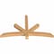 Ekena Millwork Alberta Smooth Timber Gable Bracket, Western Red Cedar, 60"W x 35"H x 3 1/2"D x 3 1/2"F, 14/12 Pitch GBW060X35X0404ALB00SWR - alternate 4